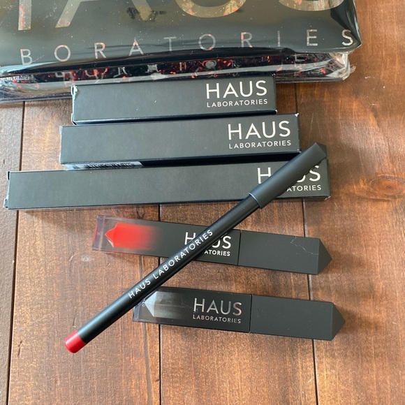 HAUS LABORATORIES HAUS of Future Hollywood Red Lip Kit Liquid Shadow Lady Gaga - Picture 10 of 13